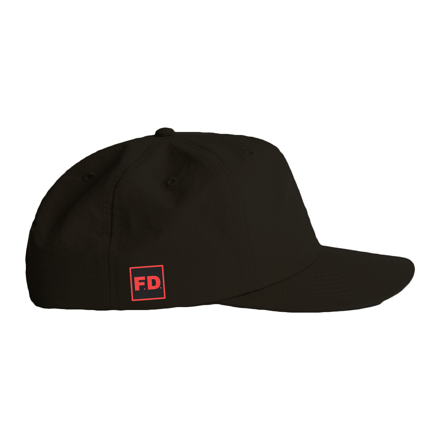 Fraud Department Nylon Surf Hat - Black - front