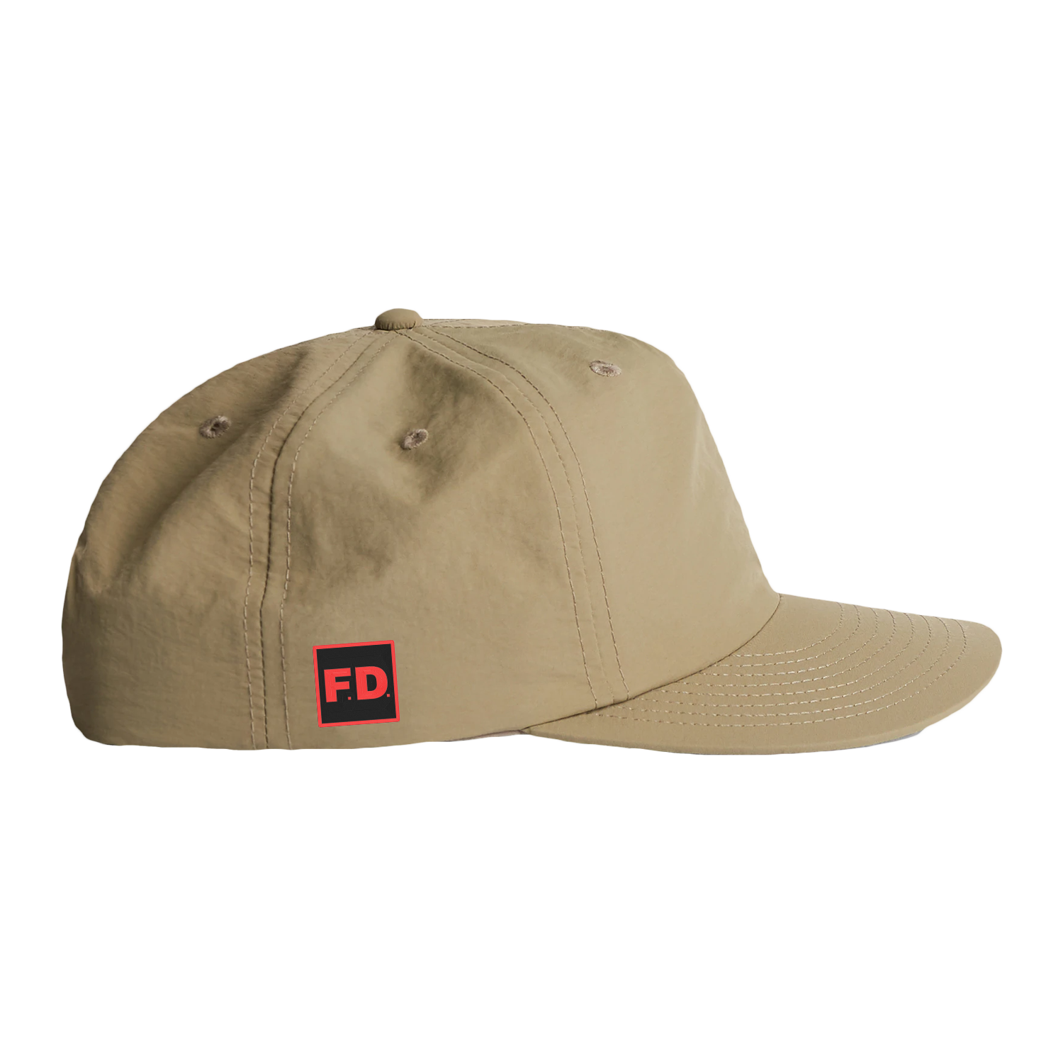 Fraud Department Nylon Surf Hat - Khaki - front